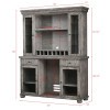 Shades Of Gray Counter Flip Top Game Table Set