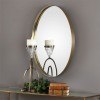 Pursley Oval Mirror (Brass)
