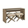 Crawford Sofa Table w/ Two Stools