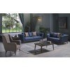 Selegno Living Room Set (Melson Blue)