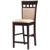 Mix and Match Upholstered Back 24 inch Barstool (Cappuccino) (Set of 2)