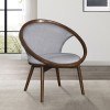 Lowery Accent Chair (Gray/Walnut)