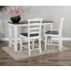 Carriage House 36 Inch Counter Dining Set w/ Wood Seat Barstools