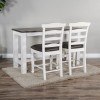 Carriage House 36 Inch Counter Dining Set w/ Cushion Barstools