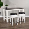 Carriage House 36 Inch Counter Dining Set w/ Swivel Stools