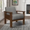 Helena Accent Chair w/ Storage Arms (Gray)