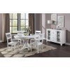 Bianca Round Dining Room Set w/ Asbury Back Chairs
