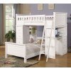 Willoughby Loft Bed w/ Twin Bed (White)