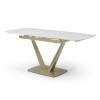 Extravaganza 109 Gloss Golden Jade Dining Table