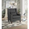 Keller Accent Chair w/ Kidney Pillow (Dark Gray)