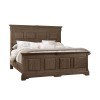 Heritage Decorative Mansion Bed (Cobblestone Oak)