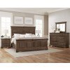 Heritage Decorative Mansion Bedroom Set (Cobblestone Oak)