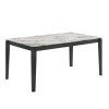 Stevie Dining Table (White Faux Marble Top)
