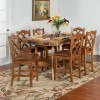 Sedona Adjustable Height Trestle Dining Set w/ Counter Chairs