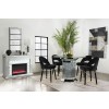 Ellie Counter Height Dining Set w/ Black Chairs