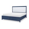 Summerland Upholstered Storage Bed (Inkwell Blue)