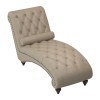 Bonne Brown Chaise w/ Antique Bronze Nailheads