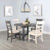 Marina 54 Inch Round Dining Room Set w/ Chair Choices (Black Sand)
