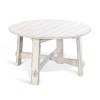 Marina 54 Inch Round Dining Table (White Sand)