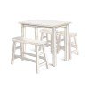 Marina Counter Height Dining Room Set (White Sand)