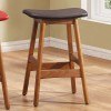 24 Inch Counter Height Stool (Brown) (Set of 2)