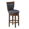 Monticello 30 inch Leather Stool (Distressed Walnut)