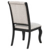 Phelps Distressed Noir and Tan Dining Room Set