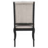 Phelps Distressed Noir and Tan Dining Room Set