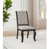 Phelps Distressed Noir and Tan Dining Room Set