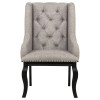 Phelps Distressed Noir and Tan Dining Room Set