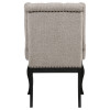 Phelps Distressed Noir and Tan Dining Room Set