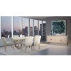 Liz Arched Leg Dining Room Set w/ Amora Chairs