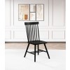 Andrews Round Dining Room Set w/ Black Chairs