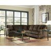 Atmore - Chocolate Left Sofa Sectional