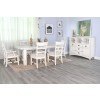 Marina Extension Dining Room Set (White Sand)