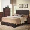 Ireland Upholstered Bed (Brown)