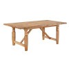 Logans Edge Trestle Dining Table with Live Edge