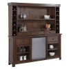 Gettysburg Deluxe Entertainment Back Bar w/ Hutch