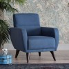 Zigana Indigo Blue Chair w/ Storage