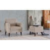 Theo Accent Chair w/ Ottoman (Theo Cream)