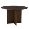 Crafted Cherry Wood Base 48 Inch Round Table (Dark)