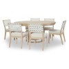 Biscayne Oval Dining Room Set w/ Upholstered Chairs