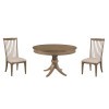 Carmine Round Dining Room Set w/ Vincent Side Chairs