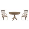 Carmine Round Dining Room Set w/ Vincent Arm Chairs