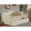 Staci Daybed w/ Trundle (White)