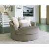 Creswell Stone Oversized Swivel Accent Chair