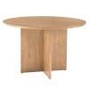 Crafted Cherry Wood Base 48 Inch Round Table (Bleached)