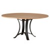 Crafted Cherry Metal Base 48 Inch Round Table (Bleached)