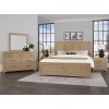 Crafted Cherry Ben's Six Panel Bedroom Set (Bleached)