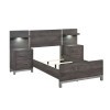 Zephyr Brownish Gray Youth Wall Panel Bed
